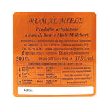 Rum al Miele - Etichetta Bottiglia 500ml - 37,5% vol.