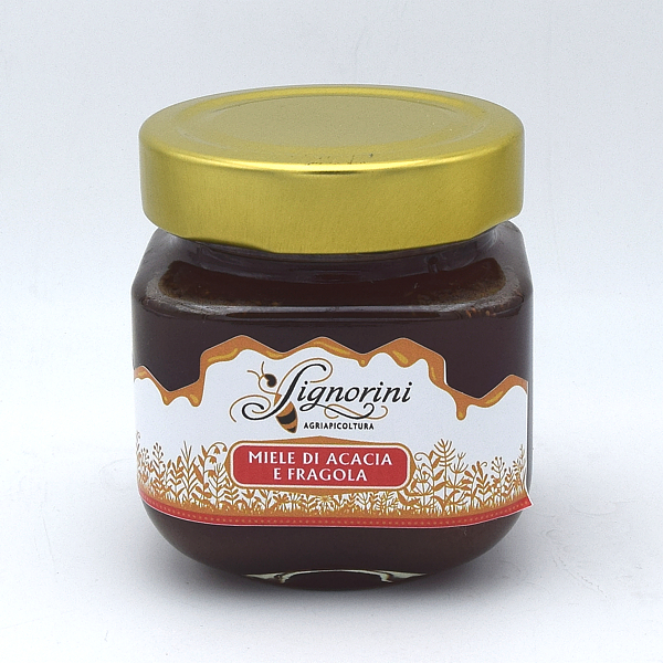 Miele Aromatizzato - Miele di Acacia e Fragola  - barattolo 250 gr